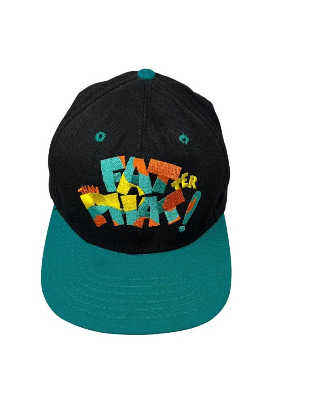 Fatter than Phat Vintage Retro Snapback Hat Cap 90's Hip Hop Rap Embroidered 80s